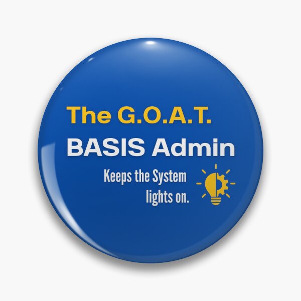 Item preview, The G.O.A.T. BASIS Admin - Funny SAP Gift designed and sold by HypercareClub.
