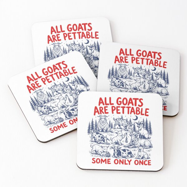 Item preview, All Goats Are Pettable Some Only Once designed and sold by gunaone-design.