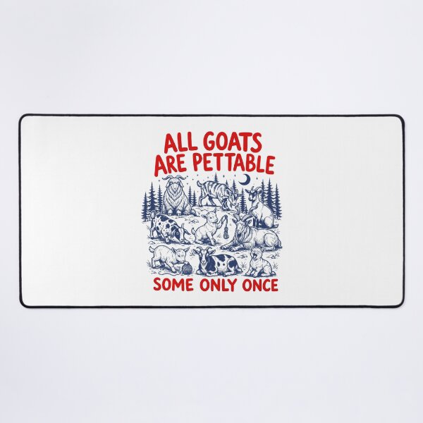 Item preview, All Goats Are Pettable Some Only Once designed and sold by gunaone-design.