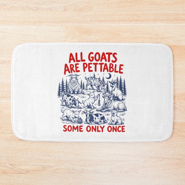 Item preview, All Goats Are Pettable Some Only Once designed and sold by gunaone-design.
