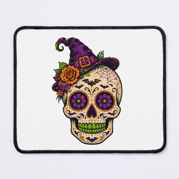Item preview, Witchy Halloween Sugar Skull Gothic Rose Calavera designed and sold by chattsuede.