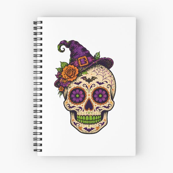 Item preview, Witchy Halloween Sugar Skull Gothic Rose Calavera designed and sold by chattsuede.