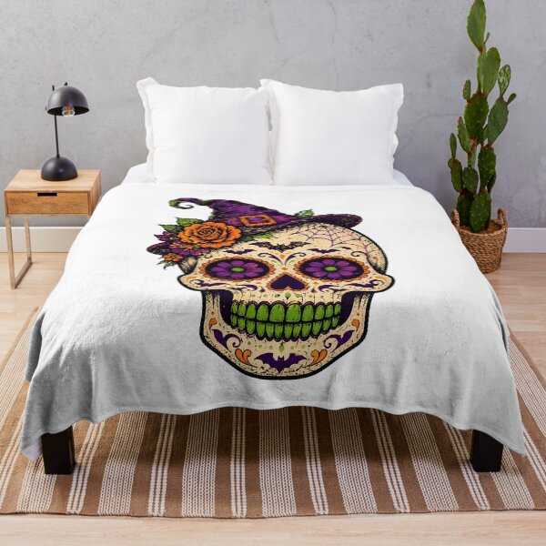 Item preview, Witchy Halloween Sugar Skull Gothic Rose Calavera designed and sold by chattsuede.