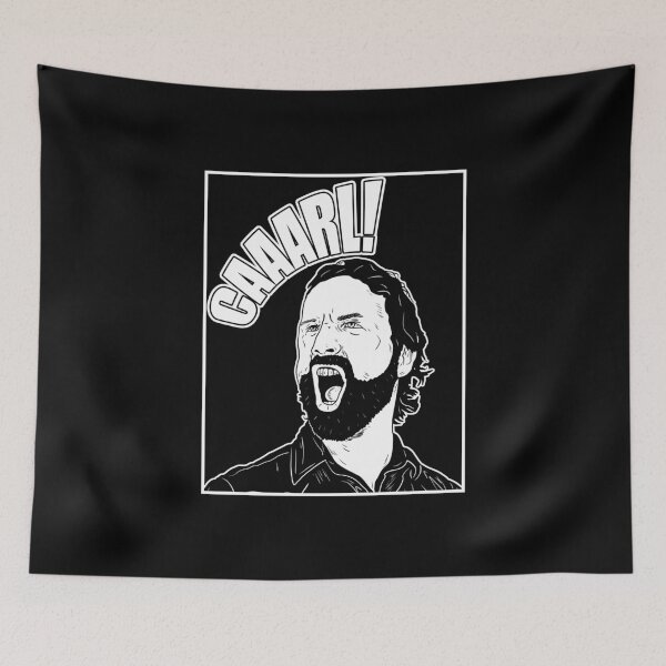 Item preview, Rick Grimes Shouting Carl designed and sold by blacksnowcomics.