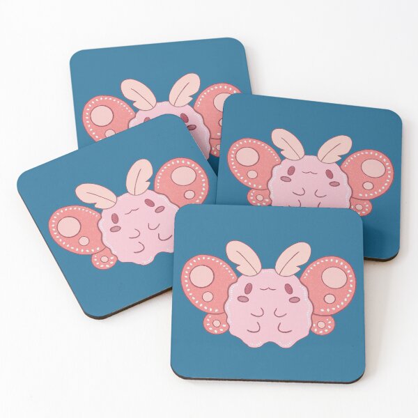 Item preview, Chunky Pink Moth | Cute Kawaii Moth Art designed and sold by Whimsy Moth .