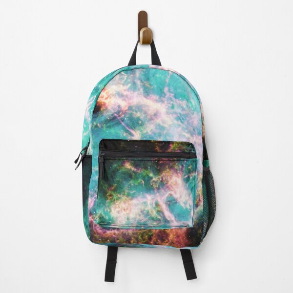 Item preview, Vibrant Aqua Galaxy Crab Nebula - Cosmic JWST Print designed and sold by 2sweetsDesign.