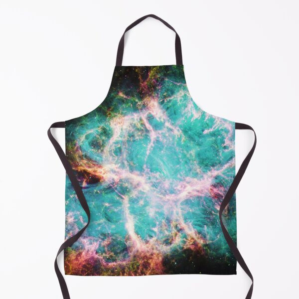 Item preview, Vibrant Aqua Galaxy Crab Nebula - Cosmic JWST Print designed and sold by 2sweetsDesign.
