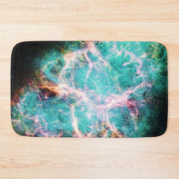 Item preview, Vibrant Aqua Galaxy Crab Nebula - Cosmic JWST Print designed and sold by 2sweetsDesign.