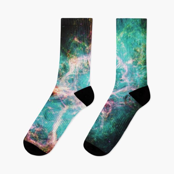 Item preview, Vibrant Aqua Galaxy Crab Nebula - Cosmic JWST Print designed and sold by 2sweetsDesign.