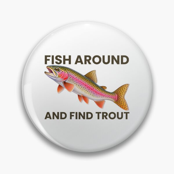 Item preview, Trout Fishing Retro Funny Design for Anglers and Fishermen T-Shirt designed and sold by Teetreasure2.