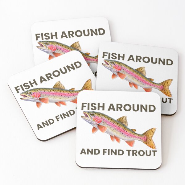 Item preview, Trout Fishing Retro Funny Design for Anglers and Fishermen T-Shirt designed and sold by Teetreasure2.