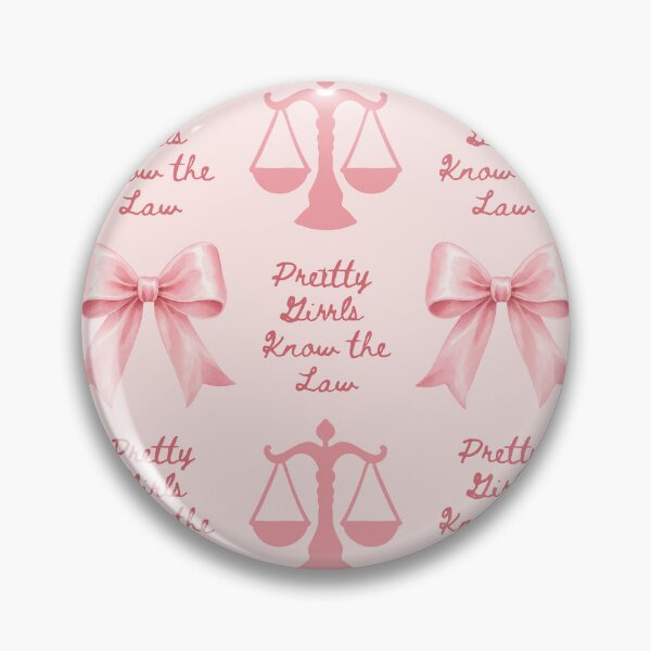 Item preview, Pretty Girls Know The Law Pattern Gift For Lawyer Coquette | Pink Bow Law Student Gift For Attorney Legal | Preppy Law Graduate Gift For Woman Attorney designed and sold by VivaFy.