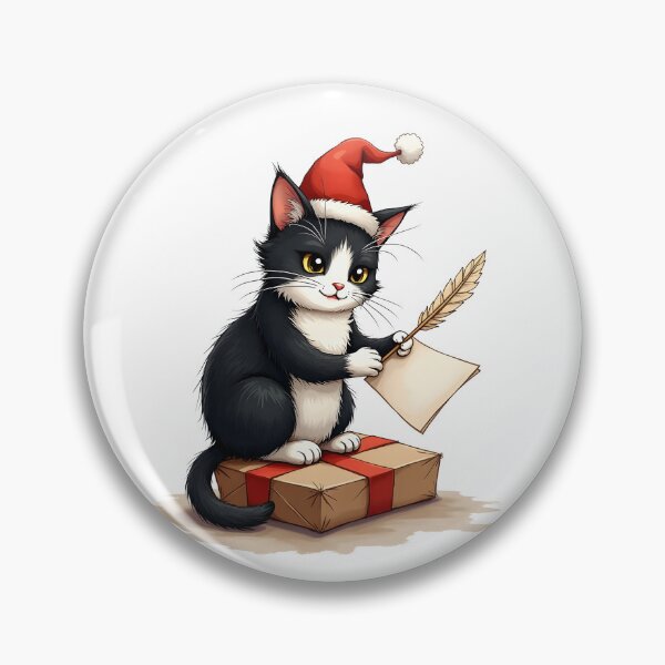 Item preview, Kitty Christmas Post Office – Mail Cat on Parcel designed and sold by ArtemisEutopia.