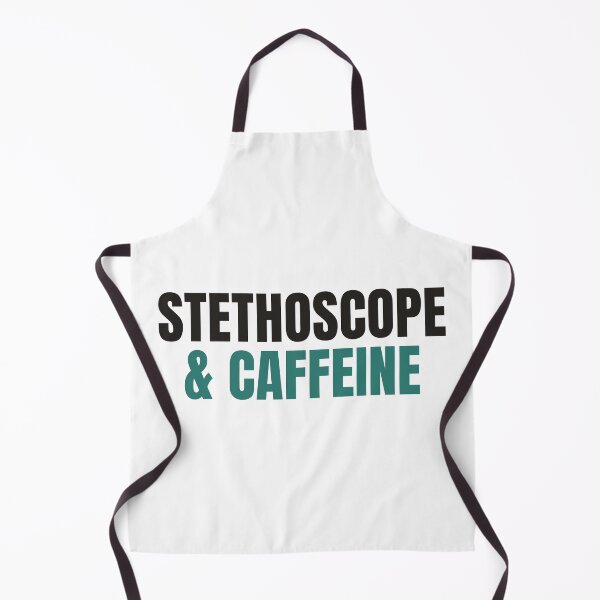 Artikelvorschau, Stethoskop und Koffein – Lustiges Geschenk-Shirt für Krankenschwestern entworfen und verkauft von NorrStudio.
