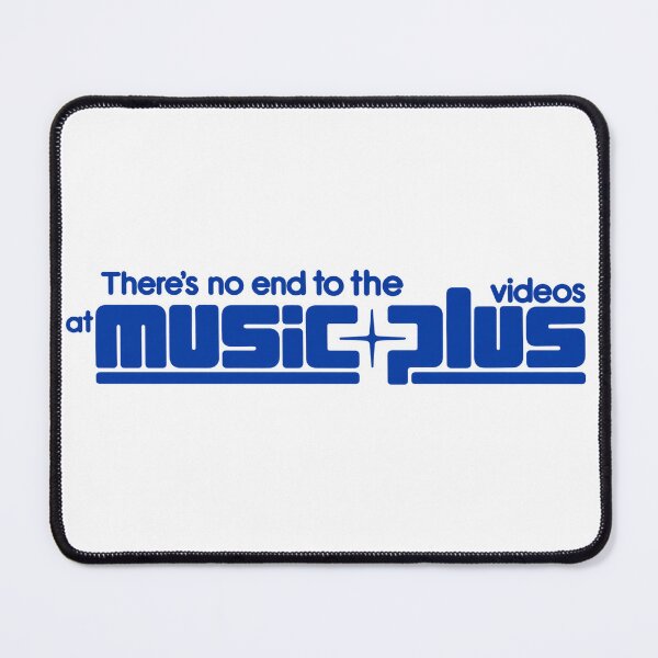 Item preview, Music Plus Retro Video Store Logo – 80s & 90s Nostalgia designed and sold by KawaiiDesigns26.