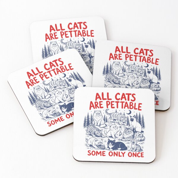 Item preview, All Cats Are Pettable Some Only Once designed and sold by gunaone-design.