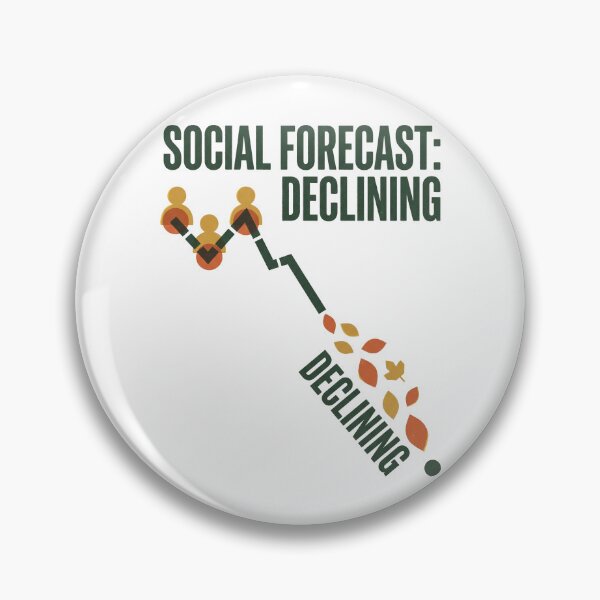 Item preview, Social Forecast Declining designed and sold by SignumShop.