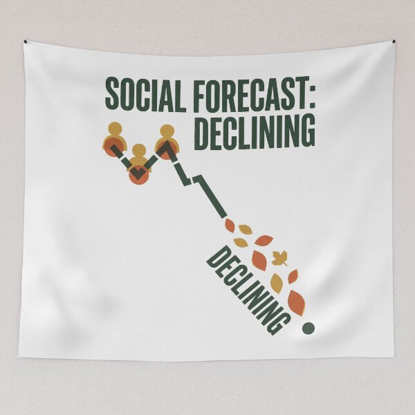 Artikelvorschau, Soziale Prognose rückläufig entworfen und verkauft von SignumShop.
