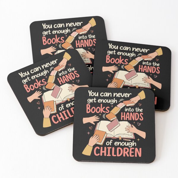 Item preview, Books Into Children’s Hands Literacy Reading Advocacy Message designed and sold by FreshVibe Prints.