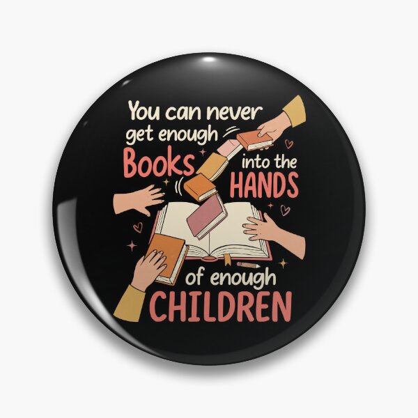Item preview, Books Into Children’s Hands Literacy Reading Advocacy Message designed and sold by FreshVibe Prints.