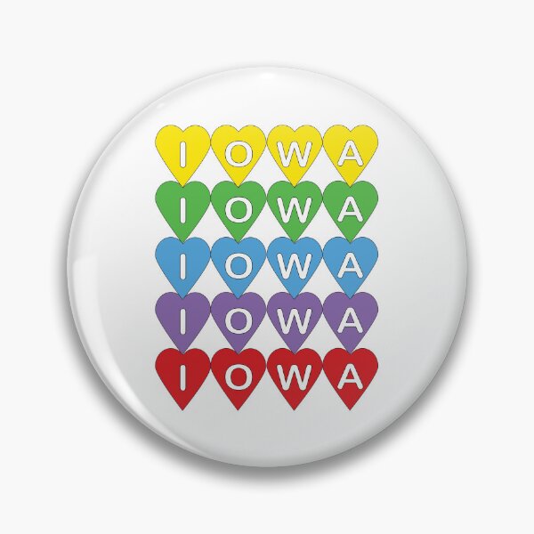 Item preview, Iowa Native Iowa Pride Colorful Heart Design designed and sold by ValeriesGallery.