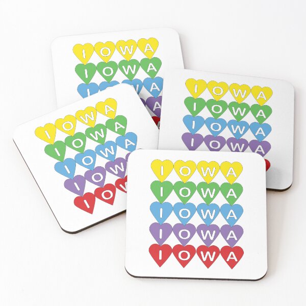 Item preview, Iowa Native Iowa Pride Colorful Heart Design designed and sold by ValeriesGallery.