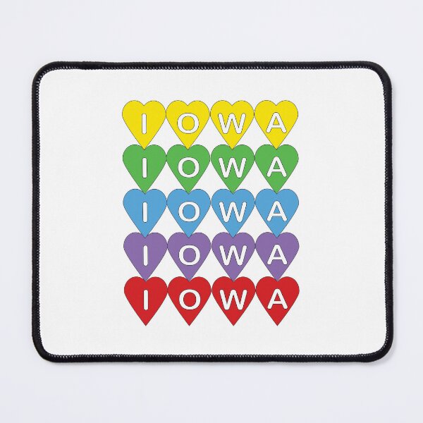 Item preview, Iowa Native Iowa Pride Colorful Heart Design designed and sold by ValeriesGallery.