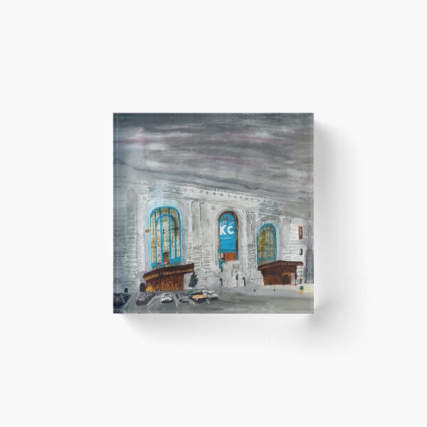 Item preview, Union Station Kansas City – Stormy Sky Urban Painting designed and sold by BirdandaBrush.