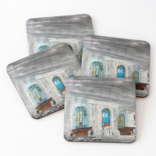 Item preview, Union Station Kansas City – Stormy Sky Urban Painting designed and sold by BirdandaBrush.
