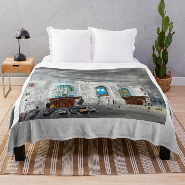 Item preview, Union Station Kansas City – Stormy Sky Urban Painting designed and sold by BirdandaBrush.