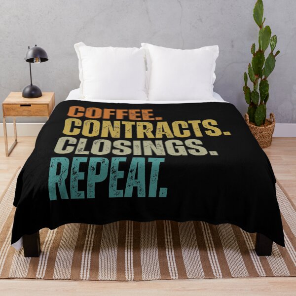 Item preview, Coffee Contracts Closings Repeat - Real Estate Broker Humor designed and sold by gunaone-design.