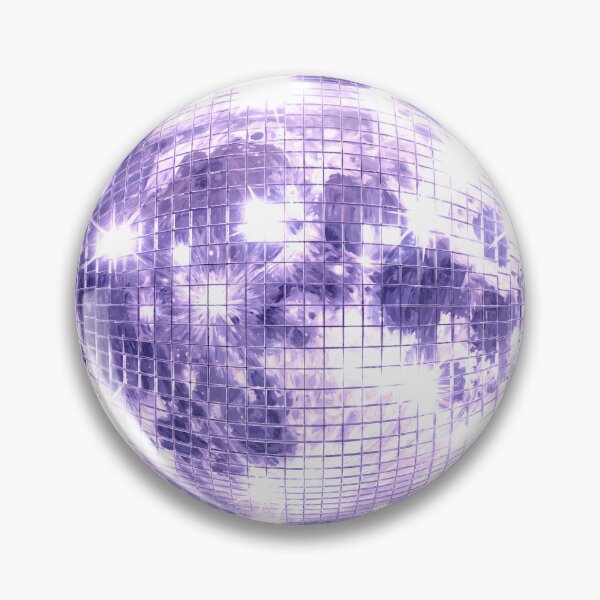 Item preview, Disco Ball Moon Purple Celestial Aesthetic For Retro Music Lovers designed and sold by roarsomethings.