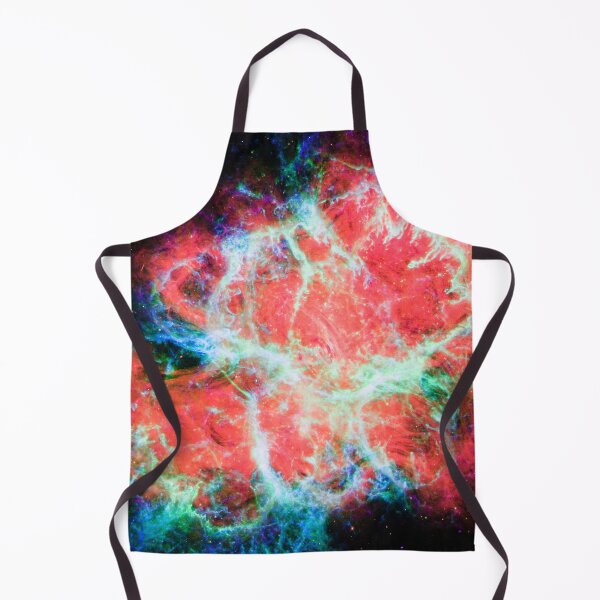 Item preview, Bright Coral Rainbow Galaxy Crab Nebula - Cosmic JWST Print designed and sold by 2sweetsDesign.