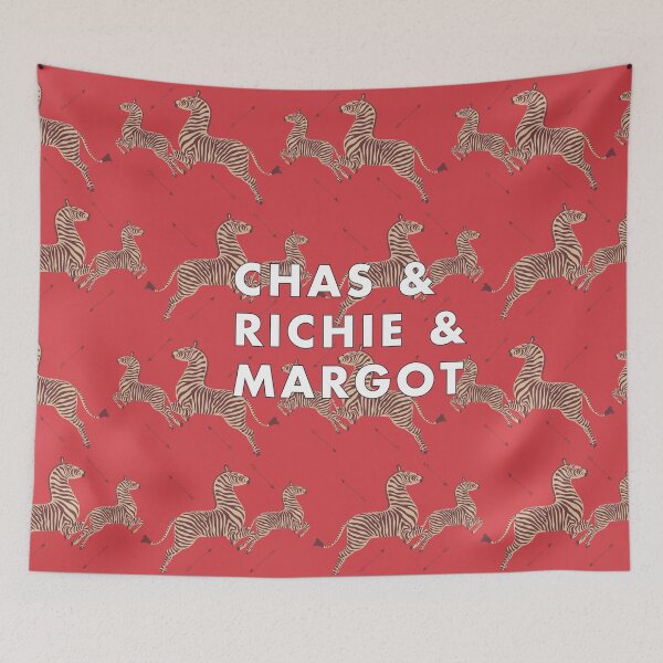 Item preview, Chas & Richie & Margot Tenenbaum - Royal Tenenbaum Zebra Wallpaper designed and sold by SydneyKoffler.