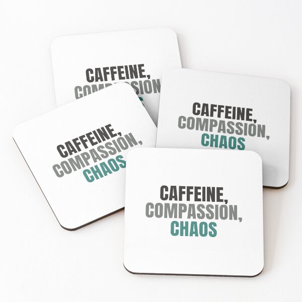 Item preview, Caffeine Compassion Chaos - Funny Nurse Shirt designed and sold by NorrStudio.