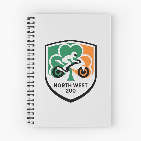 Item preview, North West 200 Irish Road Racing Shamrock Shield Motorcycle Emblem designed and sold by KiwiRider.