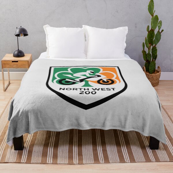Item preview, North West 200 Irish Road Racing Shamrock Shield Motorcycle Emblem designed and sold by KiwiRider.