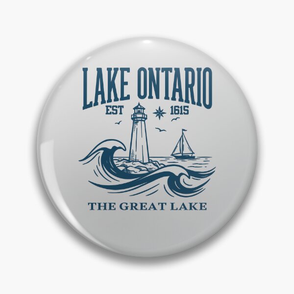 Item preview, Lake Ontario Lighthouse Waves Nautical Great Lakes Escape designed and sold by FreshVibe Prints.