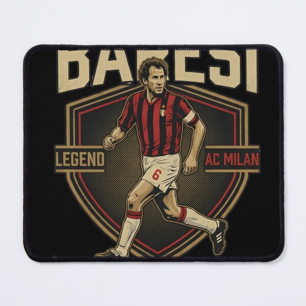 Item preview, Franco Baresi No. 6 - AC Milan Football Legend designed and sold by MHSe.
