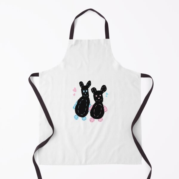 Item preview, Cute blue and pink bunnies 666 designed and sold by 666Arts.