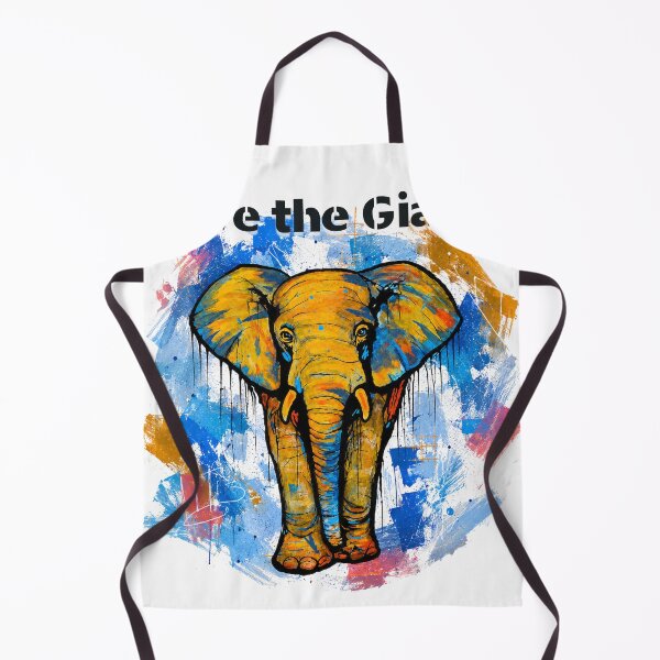 Item preview, Save Giants – Colorful Elephant Street Art designed and sold by SidneiSampaioStudio.