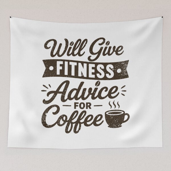 Item preview, Will Give Fitness Advice For Coffee designed and sold by gunaone-design.