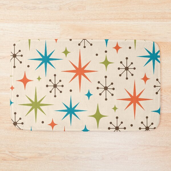 Artikelvorschau, Retro Mid Century Modern Atomic Starburst Pattern entworfen und verkauft von tonymagnerart.