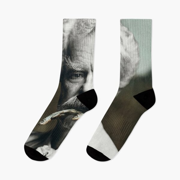 Item preview, Mark Twain Sardine Portrait designed and sold by Mystikos Art.