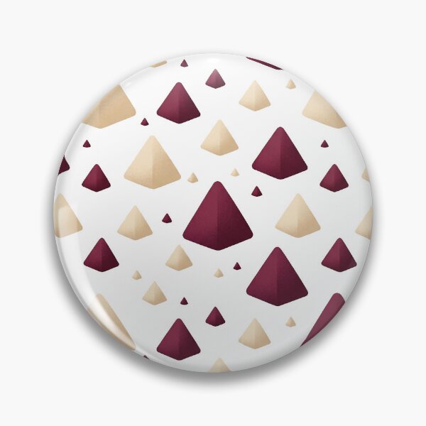 Item preview, Burgundy and cream colored triangles designed and sold by snoWorkshop.