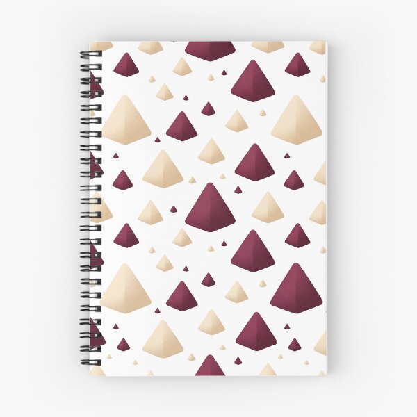 Item preview, Burgundy and cream colored triangles designed and sold by snoWorkshop.