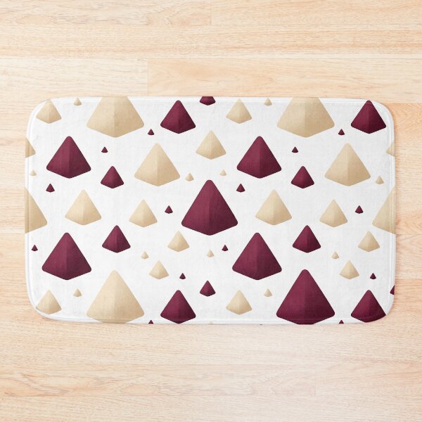 Item preview, Burgundy and cream colored triangles designed and sold by snoWorkshop.