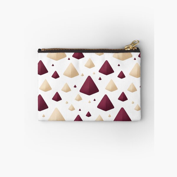 Item preview, Burgundy and cream colored triangles designed and sold by snoWorkshop.