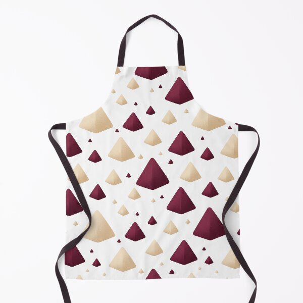 Item preview, Burgundy and cream colored triangles designed and sold by snoWorkshop.