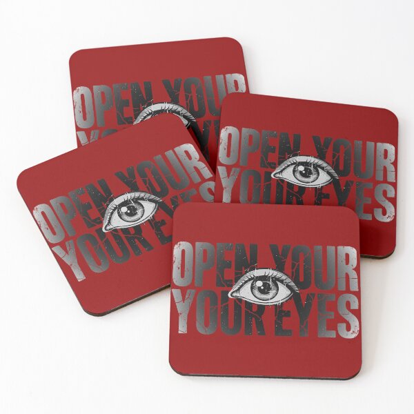 Item preview, Open Your Eyes Grunge Typography designed and sold by MarCinu Art.